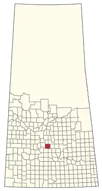 Location of the RM of McCraney No. 282 in Saskatchewan