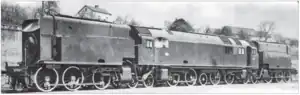 Belgian State Railways quadruplex locomotive with Franko-Costi boilers