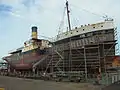 SS John Oxley on floating dock in 2013