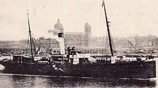 The SS Mallorca which sank on the 17th January 1913 after running aground on a reef around Illa Redona