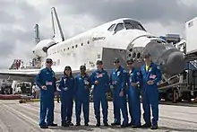 Crew on the tarmac.