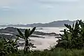 The mountain range with a sea of clouds.