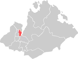 Location within Sandnes municipality