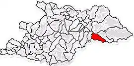 Location in Maramureș County