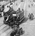 Horse trams on Sackville Street (modern-day O'Connell St), 1896