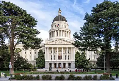 Current California State Capitol, starting in 1869.