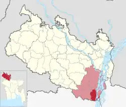 Location of Saghata