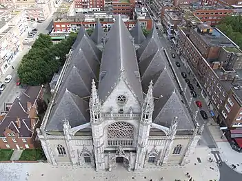 The church seen from the belfry