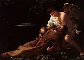 Saint Francis of Assisi in Ecstasy, Caravaggio, c. 1595