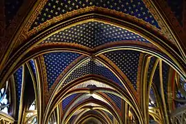 The ceiling of the lower chapel