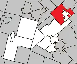 Location within Les Pays-d'en-Haut RCM