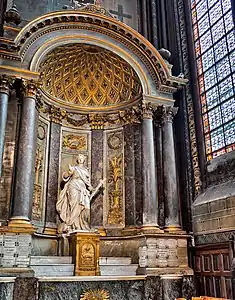 Saint Margaret the Virgin by Jacques Bourlet (1705) (South Transept)