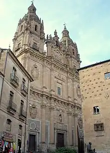 La Clerecía church in Salamanca, Castile and León, built between 1617 and 1754.