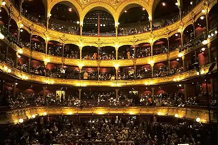 Interior of the Théâtre du Châtelet