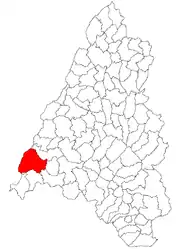 Location within Bihor County