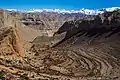 Terraced fields in the Upper Mustang region of Nepal