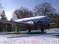 A Li-2 in the 1960s livery.