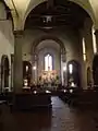 Interior view of the nave looking toward the apse