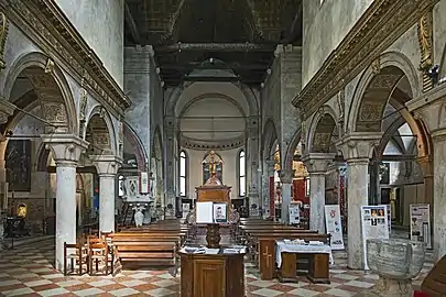 Interior of the church