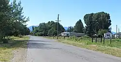 Looking southeast along County Road 21 in San Pablo