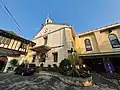 The original façade of the San Pedro Bautista Shrine built in 1699