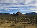 Huerfano Butte is a dominant landmark in the SRER.