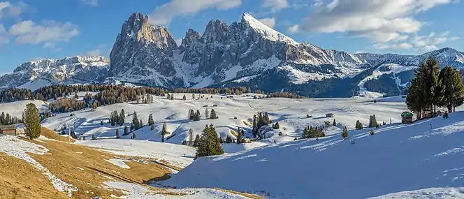 The Langkofel Group in Val Gardena