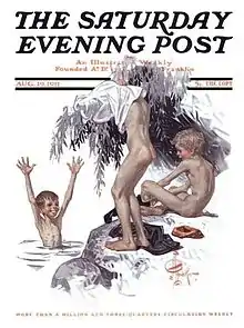 Saturday Evening Post cover by J. C. Leyendecker (August 19, 1911)