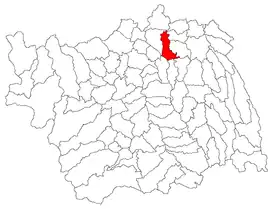 Location in Bacău County