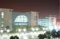 teaching buildings at night