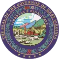 The seal of the governor of West Virginia