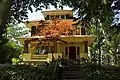 The Wilson-Franklin House, 2813 Broadway E in the Roanoke Park Historic District, built in 1910 by C.L. Martin, is a typical American Foursquare.