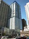 Olive 8, a hotel/condo building designed by Gluckman Mayner Architects and completed in 2009, is a LEED Silver building with a green roof.