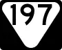 State Route 197 marker