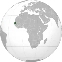 Location of Senegambia