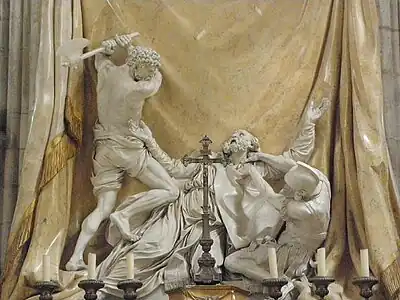 The martyrdom of Saint Severin,  by Joseph Hermand