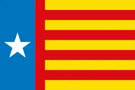 Valencian nationalism estrelada.  Unknown ratio