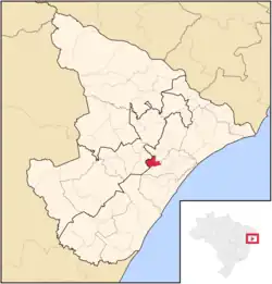 Location of Riachuelo in Sergipe