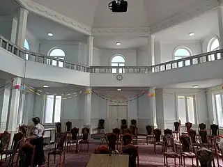 Interior view of the church