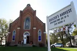 The old church building along State Road 25 in Shadeland