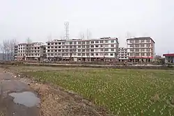 Buildings in Lingguandian Town.