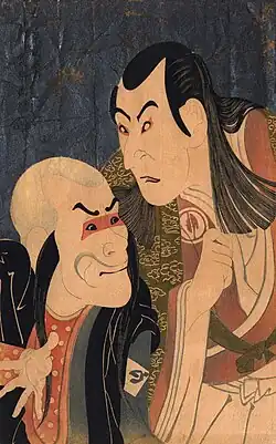 Yakusha-e print of two kabuki actorsSharaku, 1794