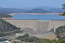 Shasta Lake and Shasta Dam