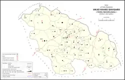 Map showing Rajapur (#876) in Shivgarh CD block