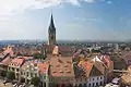 Lesser Square seen from the Council Tower (2005). The Lutheran cathedral is in the background.