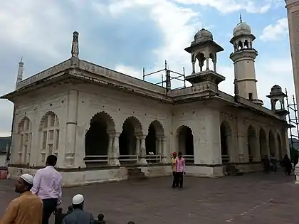 Side view of the mosque in the Mausoleum complex