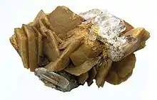 Colorado siderite, with sharp blades of olive-brown and minor accenting quartz.