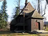 St. Antoni (Poland) in Sieniawa, built in the 18th century at the expense of Andrzej Sendzimir, Ostoja coat of arms