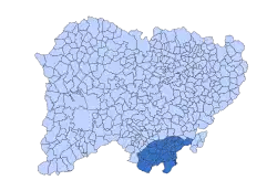 Location in Salamanca