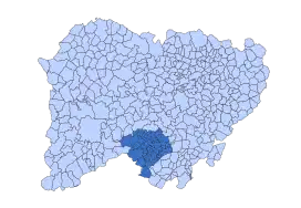 Location in Salamanca